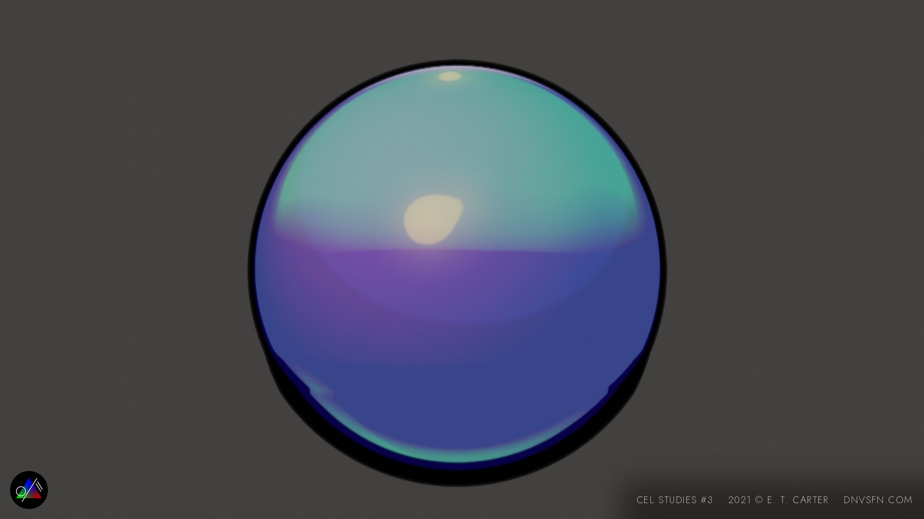 Purple gradient, hot core.