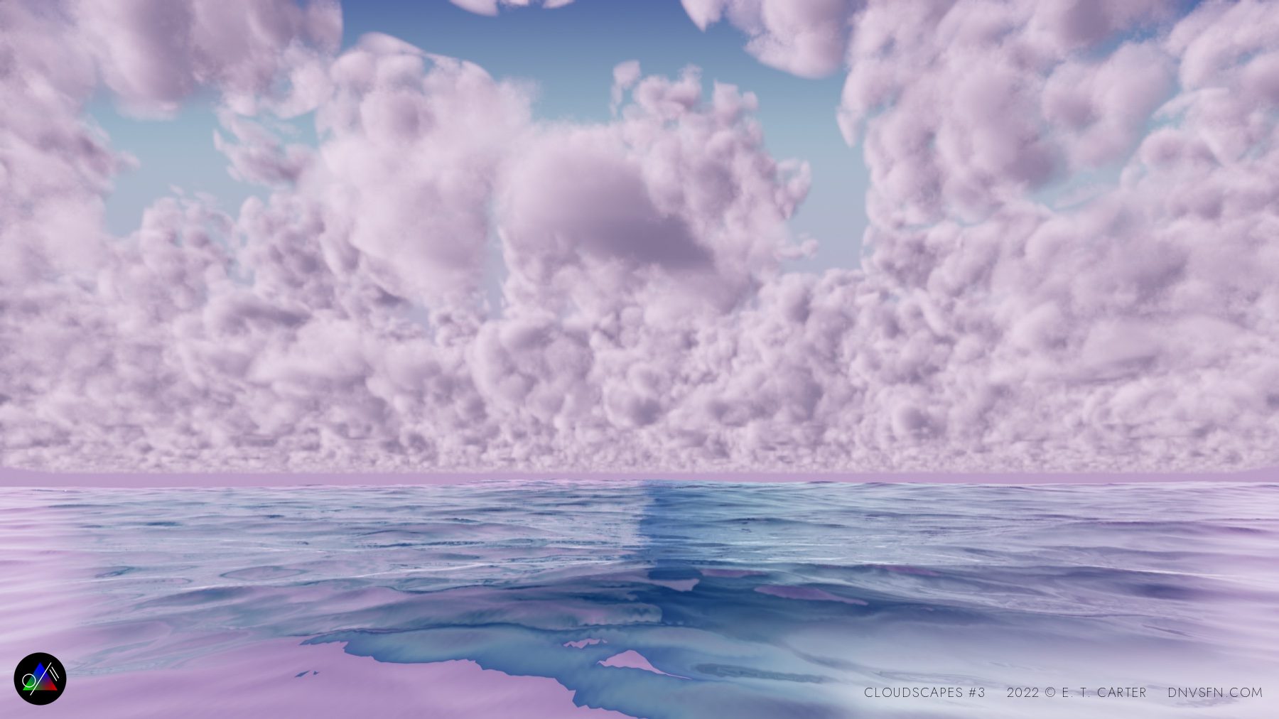 Cloud wall at the waterline.