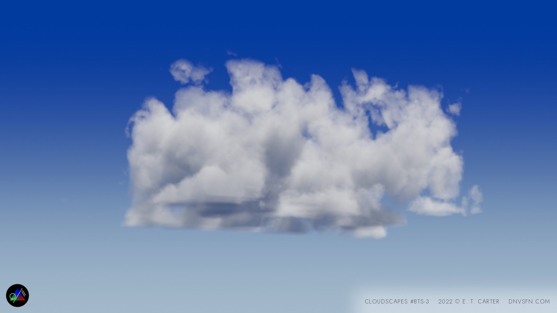 Cloud bank, side lit
