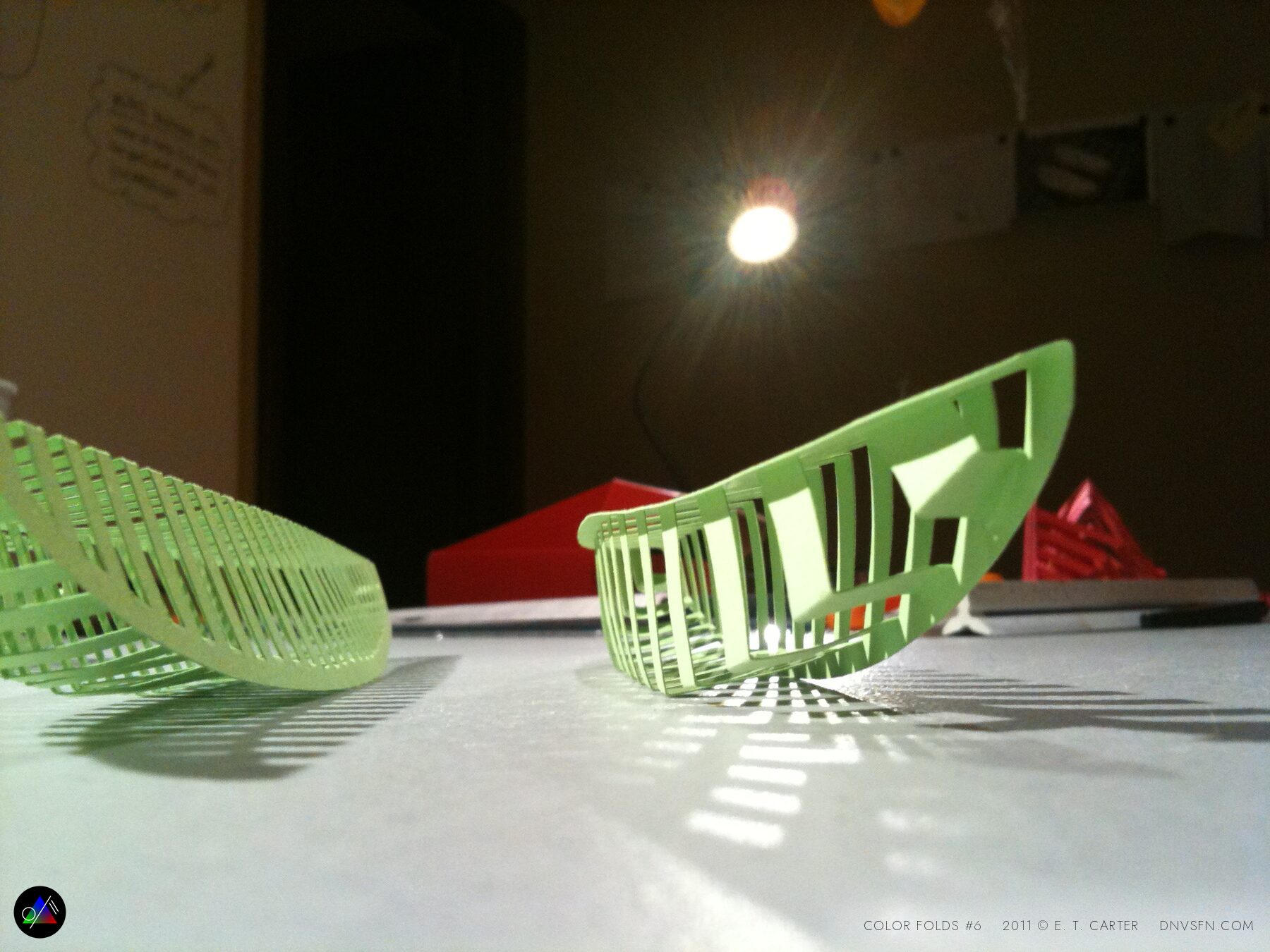 Green pleat.