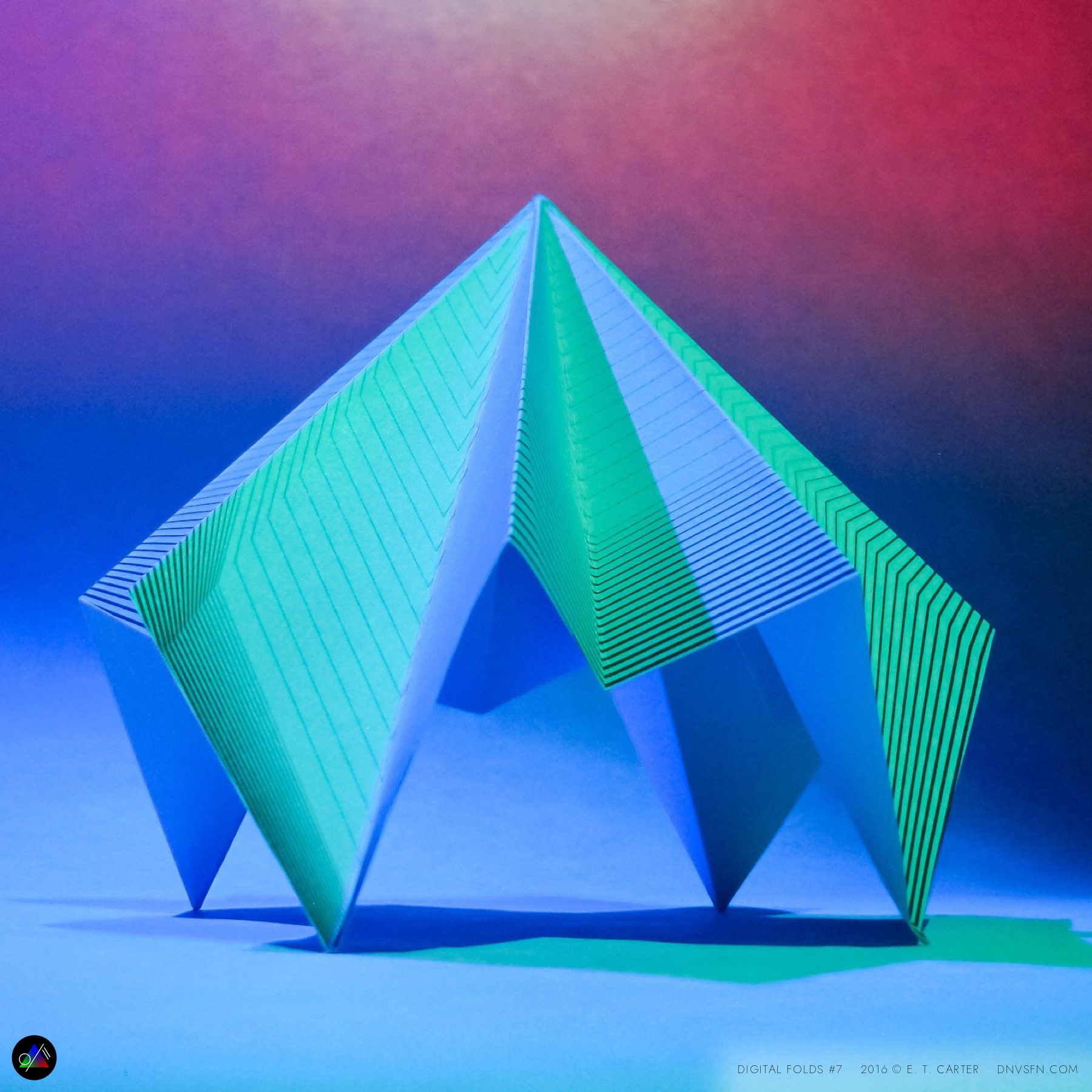 Green-blue gel-lit peak.