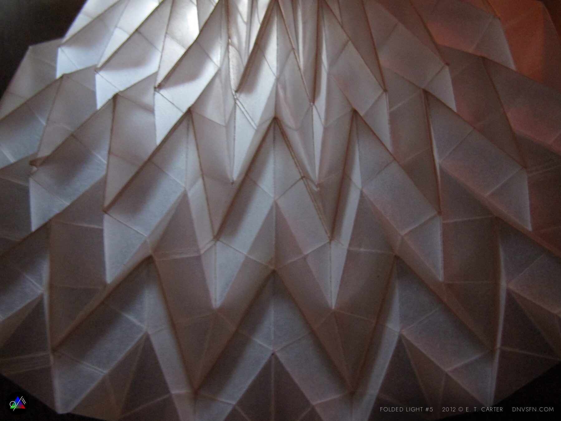 Diamond pleat field.