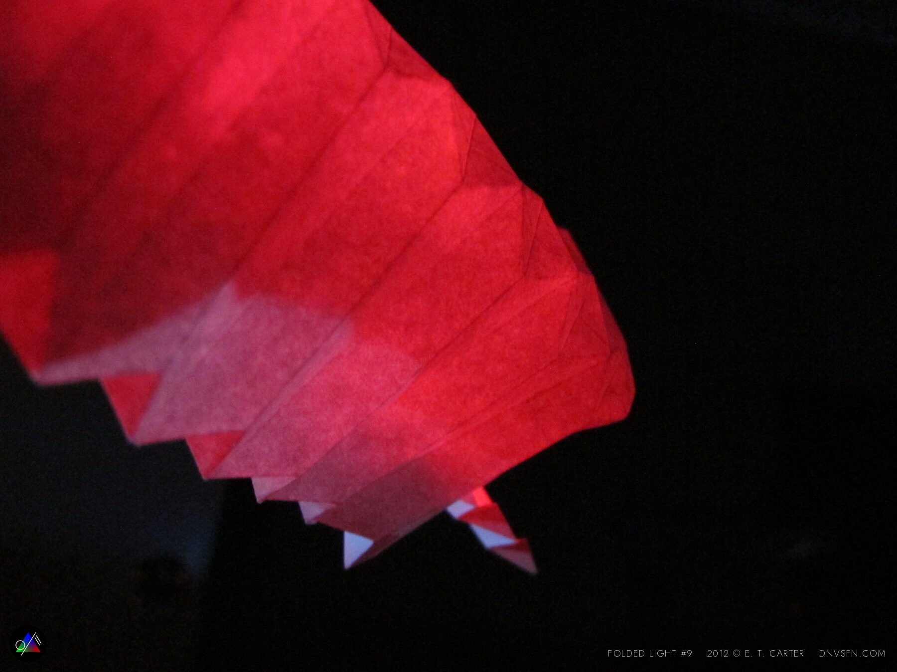 Red folded form.
