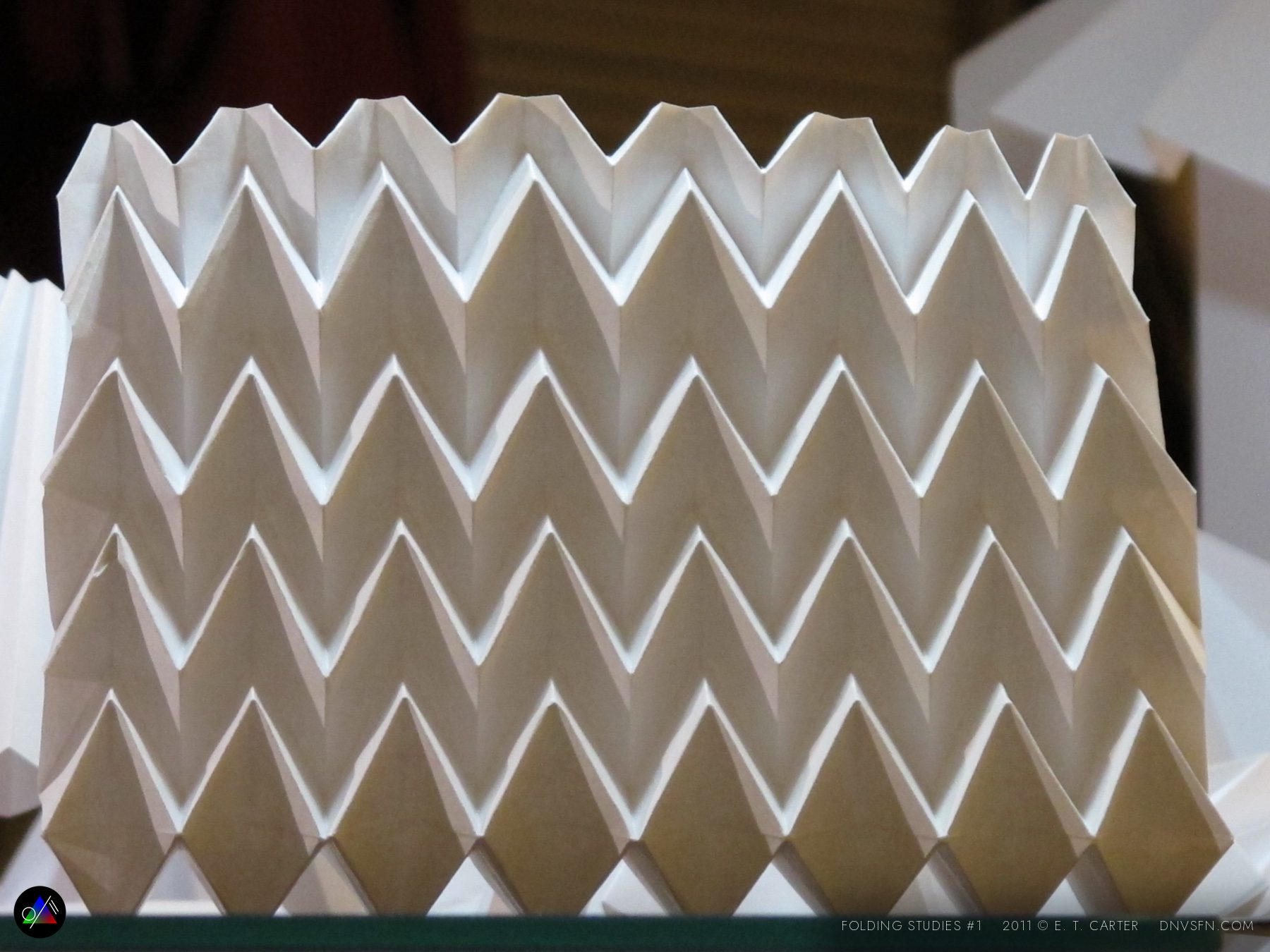 Herringbone pleat field.