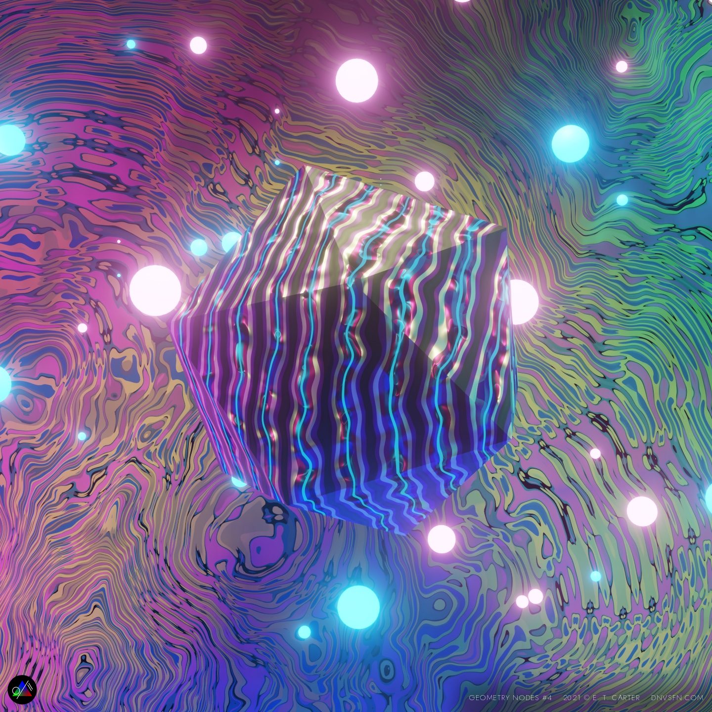 Generative material waves.