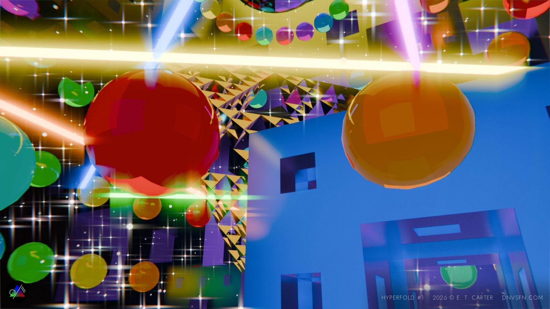 Fractal lattice and gem spheres.