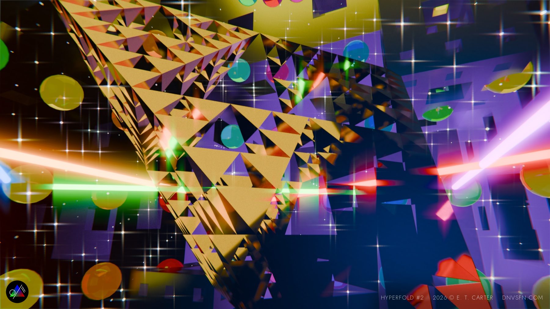 Inside the golden Sierpinski core.