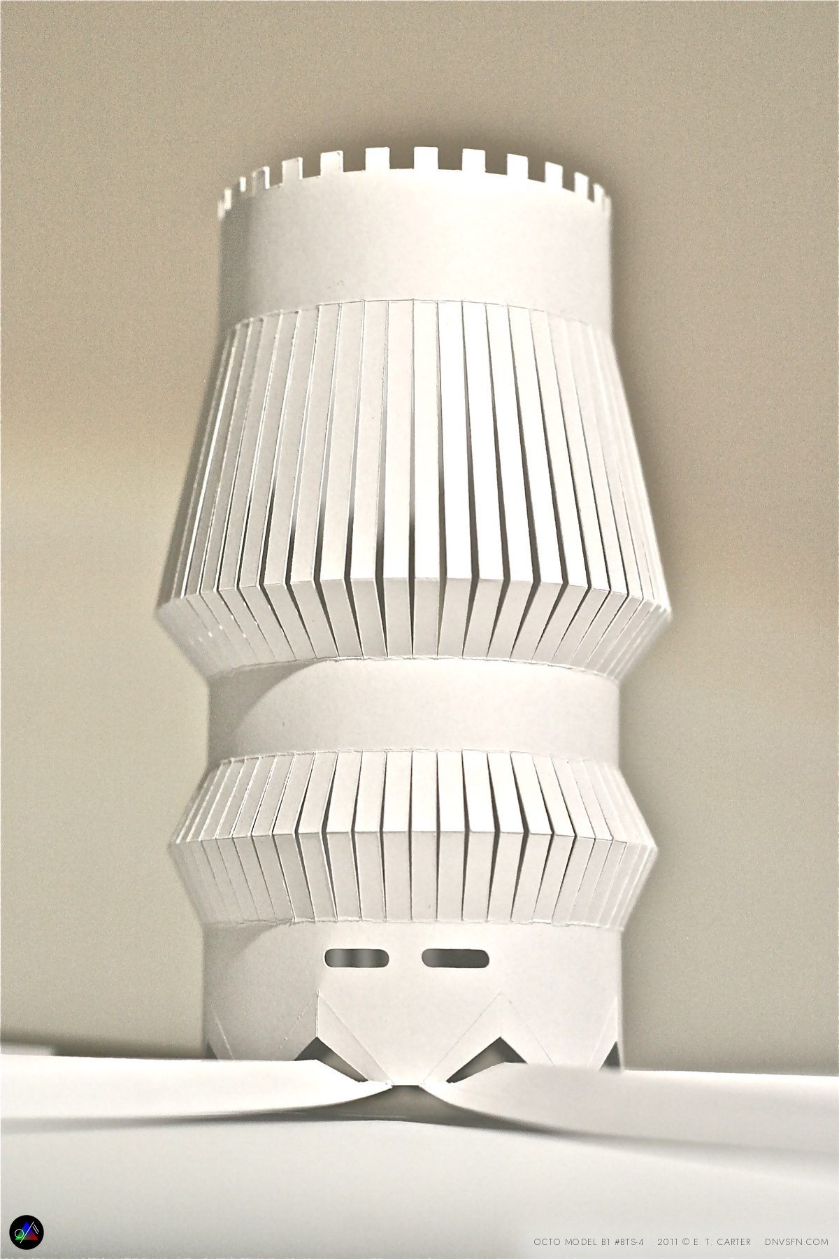 The pleated body up close