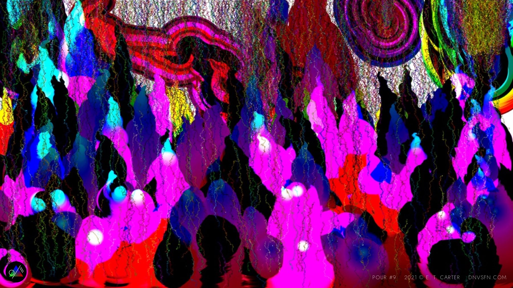 Magenta drip field.