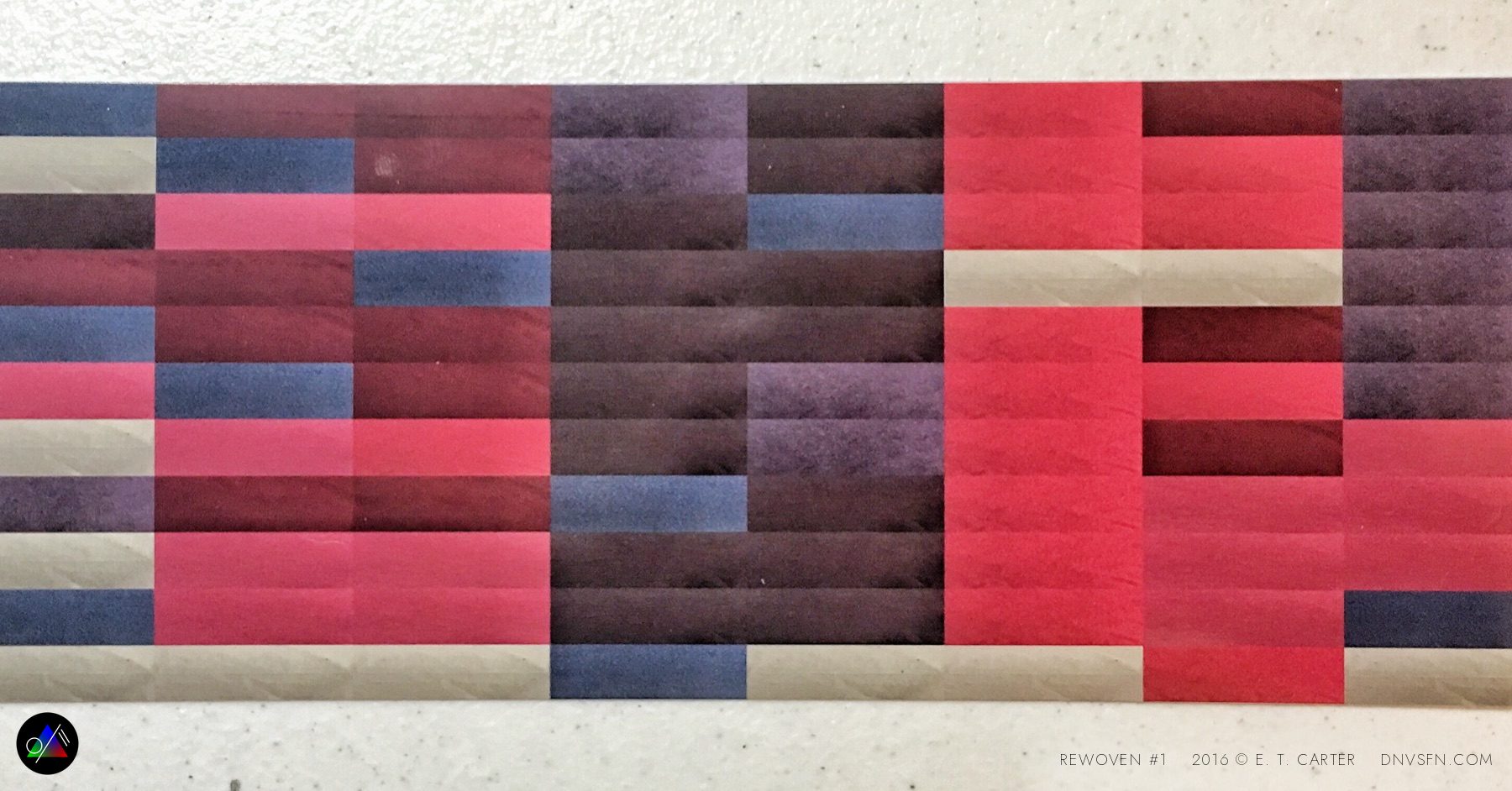 Woven t-shirt panel.