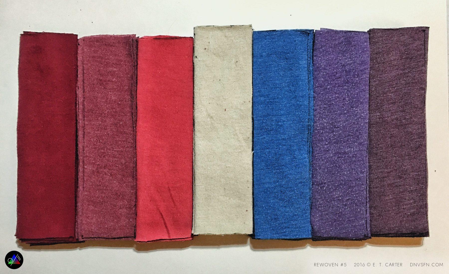 Color-sorted strips.