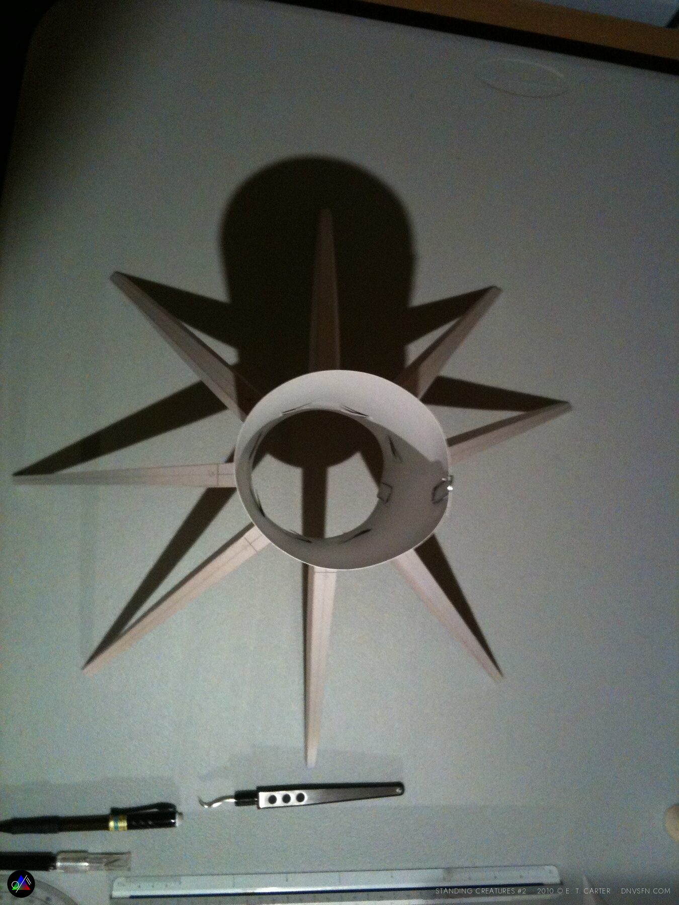 Spiked sun head.