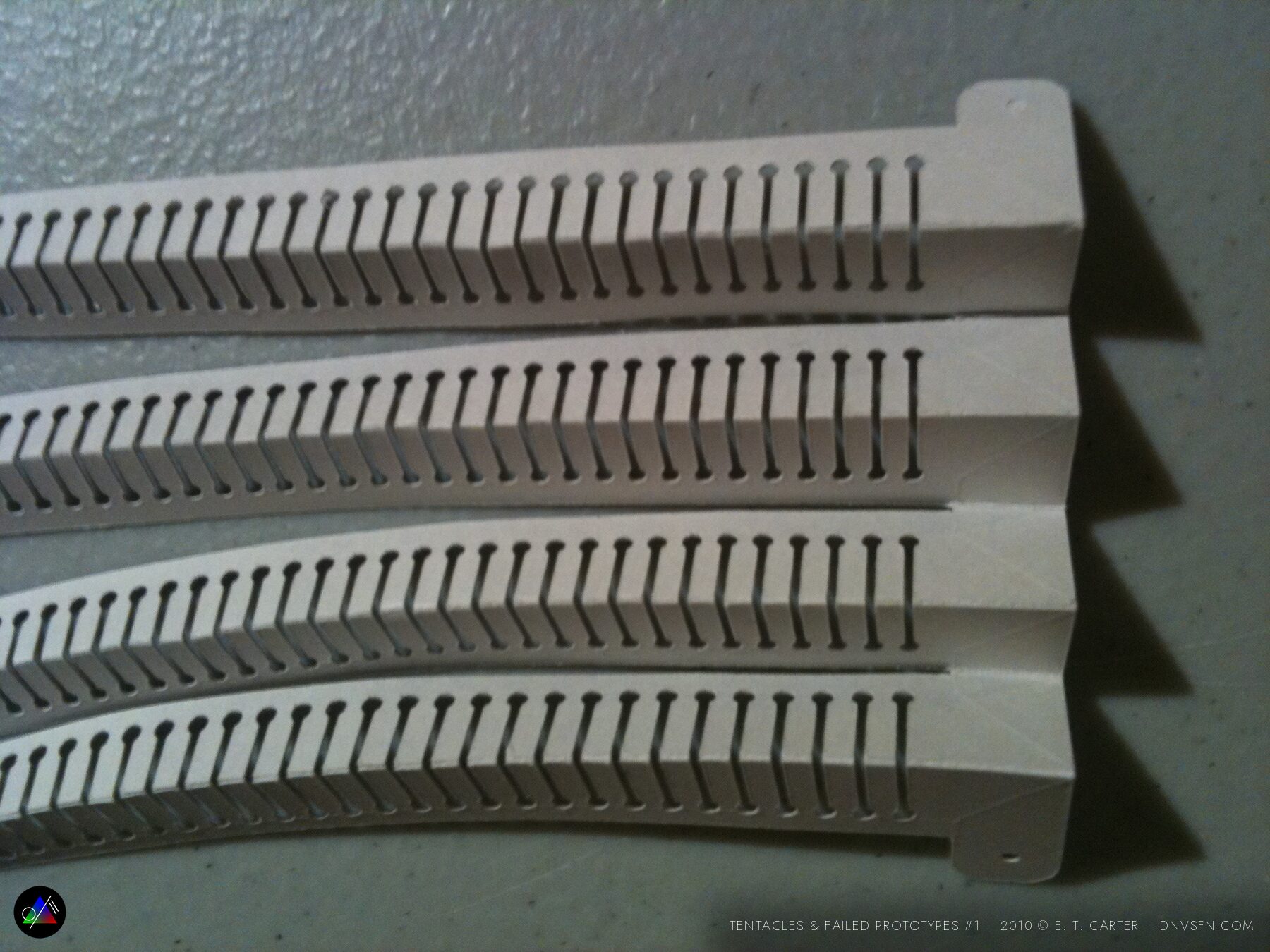 Curled segment stack.