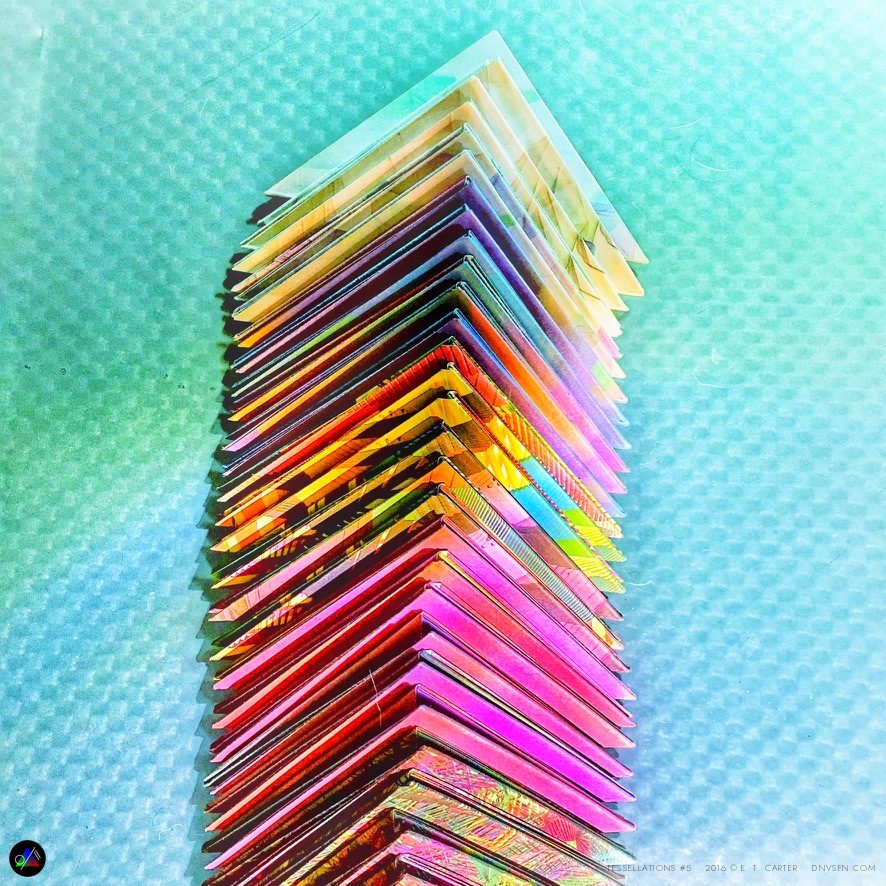 Folded to a stack.